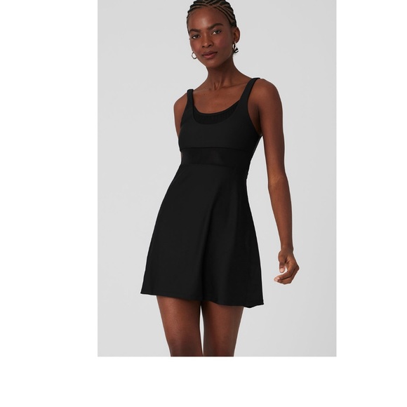 ALO Yoga Dresses & Skirts - NWT ALO Double Trouble Airlift Tennis Dress Black Size XS